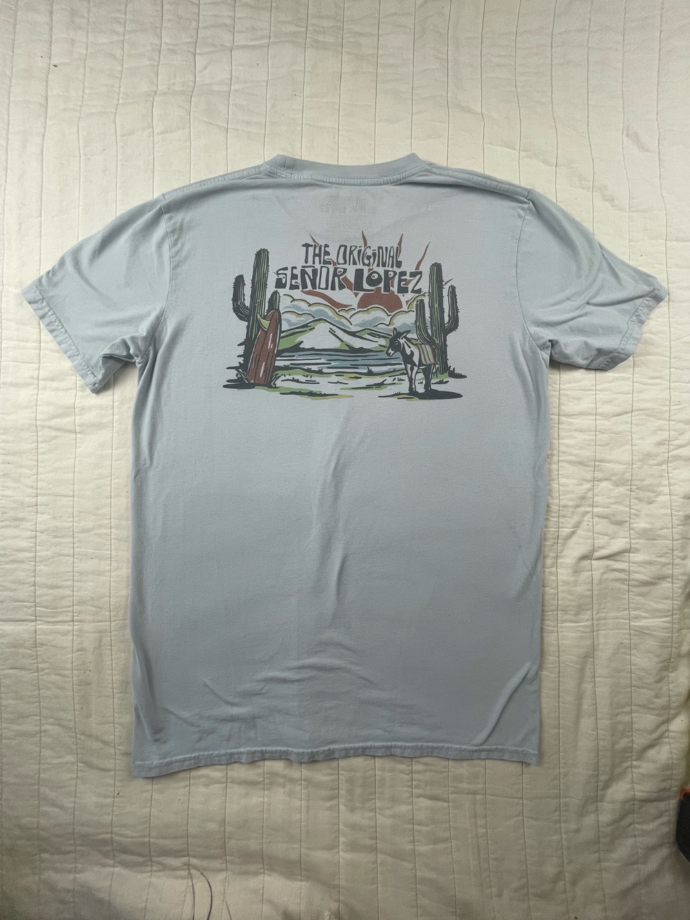 The Original Señor Lopez Graphic light blue Tee XL